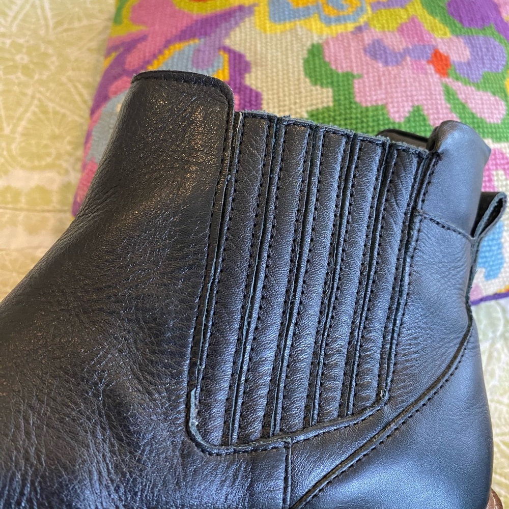 ROOLEE Prince Western Chelsea Ankle
Booties Black Leather Boots size 6 - Picture 12 of 16